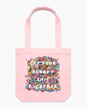 Buy Get Your Bloody Shit Together Tote Bag - Pink