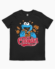 Buy Cookie Monster Cookies Kids Tee -  Black -  Size 4