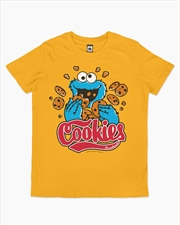 Buy Cookie Monster Cookies Kids Tee -  Yellow -  Size 4