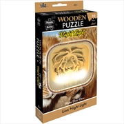 Buy Wooden Night Light Puzzle Lion