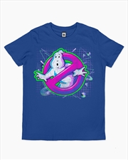 Buy Ghostbusters Logo Colours Kids Tee -  Blue -  Size 4
