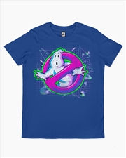 Buy Ghostbusters Logo Colours Kids Tee -  Blue -  Size 8
