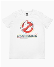 Buy Ghostbusters Logo Pop Kids Tee -  White -  Size 14