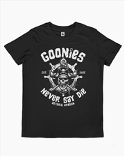 Buy Goonies Never Say Die Kids Tee -  Black -  Size 8