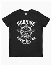 Buy Goonies Never Say Die Kids Tee -  Black -  Size 12