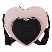 Buy Blackpink - All-Over-Print Heart Shaped Crossbody Bag
