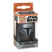 Buy Star Wars: Mandalorian - Mandalorian with Darksaber Pop! Vinyl Keychain