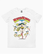 Buy Wonder Woman Kids Tee -  White -  Size 4