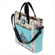 Buy Loungefly Disney: D100 - Classic All-Over Print Iridescent Convertible Tote Bag