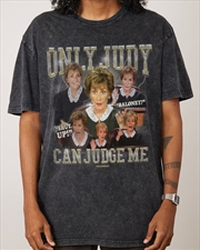 Buy Judge Judy Stonewash Tee - Black Stone - Size L