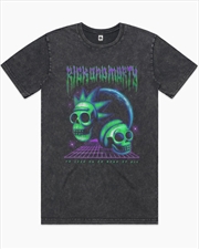 Buy Rick And Morty To Live Stonewash Tee - Black Stone - Size L