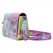 Buy Loungefly Lisa Frank - Holographic Glitter Color Block Crossbody Bag