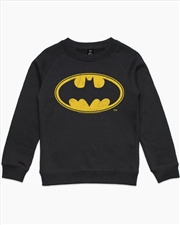 Buy Batman Classic Logo Kids Jumper - Black - Size 4