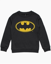 Buy Batman Classic Logo Kids Jumper - Black - Size 8