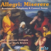 Buy Miserere Renaissance Polyphony & Part Songs