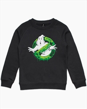Buy Ghostbusters Logo Urban Drip Green Slime Kids Jumper - Black - Size 4