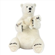 Buy Polar Bear Mama With Cub 77cm. H