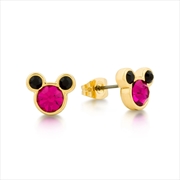 Buy Junior Pink Mickey Head Stud Earrings