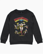Buy Wonder Woman Kids Jumper - Black - Size 4