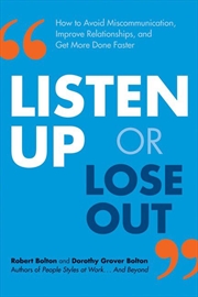Buy Listen Up Or Lose Out