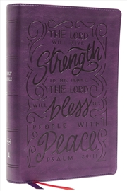 Buy Nkjv Giant Print Cc Ref Bible Verse Art [Rl Purple