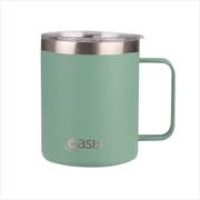 Buy Oasis Stainless Steel Double Wall Insulated "Explorer" Mug 400ml - Sage Green