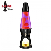 Buy 11.5" Lava Candle Lamp Gloss - Black (Yellow & Purple)