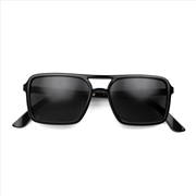 Buy London Mole Spy Sunglasses Gloss Black / Black
