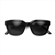 Buy London Mole Tricky Sunglasses Gloss Black / Black