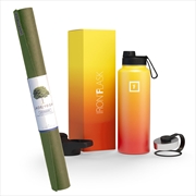 Buy Jade Yoga Voyager Mat - Olive & Iron Flask Wide Mouth Bottle with Spout Lid, Fire, 40oz/1200ml
