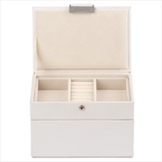 Buy Cassandra's Mini 2 Tray Jewellery Box - The Dylan Collection - White