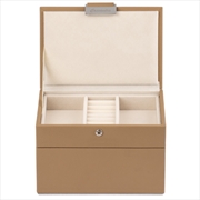 Buy Cassandra's Mini 2 Tray Jewellery Box - The Dylan Collection - Taupe