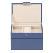 Buy Cassandra's Mini 2 Tray Jewellery Box - The Dylan Collection - Blue