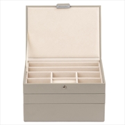 Buy Cassandra's Medium 3 Tray Jewellery Box - The Mia Collection - Grey