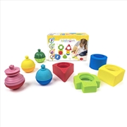 Buy Lalaboom 4 Geo Shapes And Beads - 12Pc