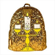 Buy Loungefly Beauty & the Beast (1991) - Lumiere Sequin US Exclusive Mini Backpack [RS]