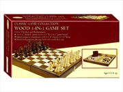 Buy Combo, Chess 3In1 Walnut Magn.