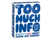 Buy Too Much Info Card Game