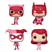 Buy DC Comics: Valentines 2024 - Pink US Exclusive Pocket Pop! 4-Pack Heart Box [RS]