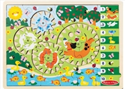 Buy Wooden Animal Chase Gear Puzzl
