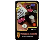 Buy Poker Chips 80p In Tin With Cards