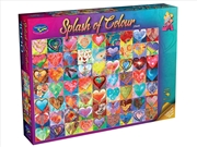 Buy Splash Of Colour Hearts 1000 Piece