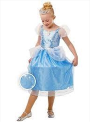 Buy Cinderella Glitter & Sparkle Costume- Size 6-8 Yrs
