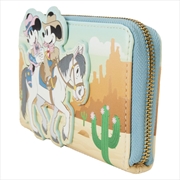 Buy Loungefly Disney - Western Mickey & Minnie Zip Around Wallet