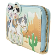 Buy Loungefly Disney - Western Mickey & Minnie Zip Around Wallet