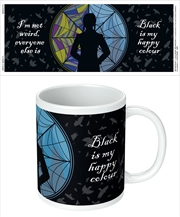 Buy Wednesday - Black is my Happy Colour - White Mug