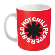 Buy Red Hot Chili Peppers - Asterisk Logo Red - Mug - White