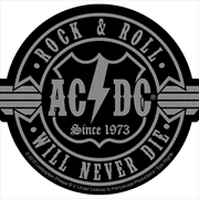 Buy AC/DC - Rock N Roll Will Never Die Cut-Out - Patch