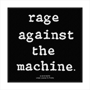 Buy Rage Against The Machine - Logo - Patch