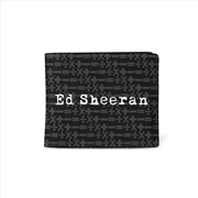 Buy Ed Sheeran - Symbols Pattern - Wallet - Black